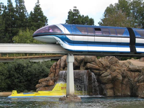 monorail track disney land